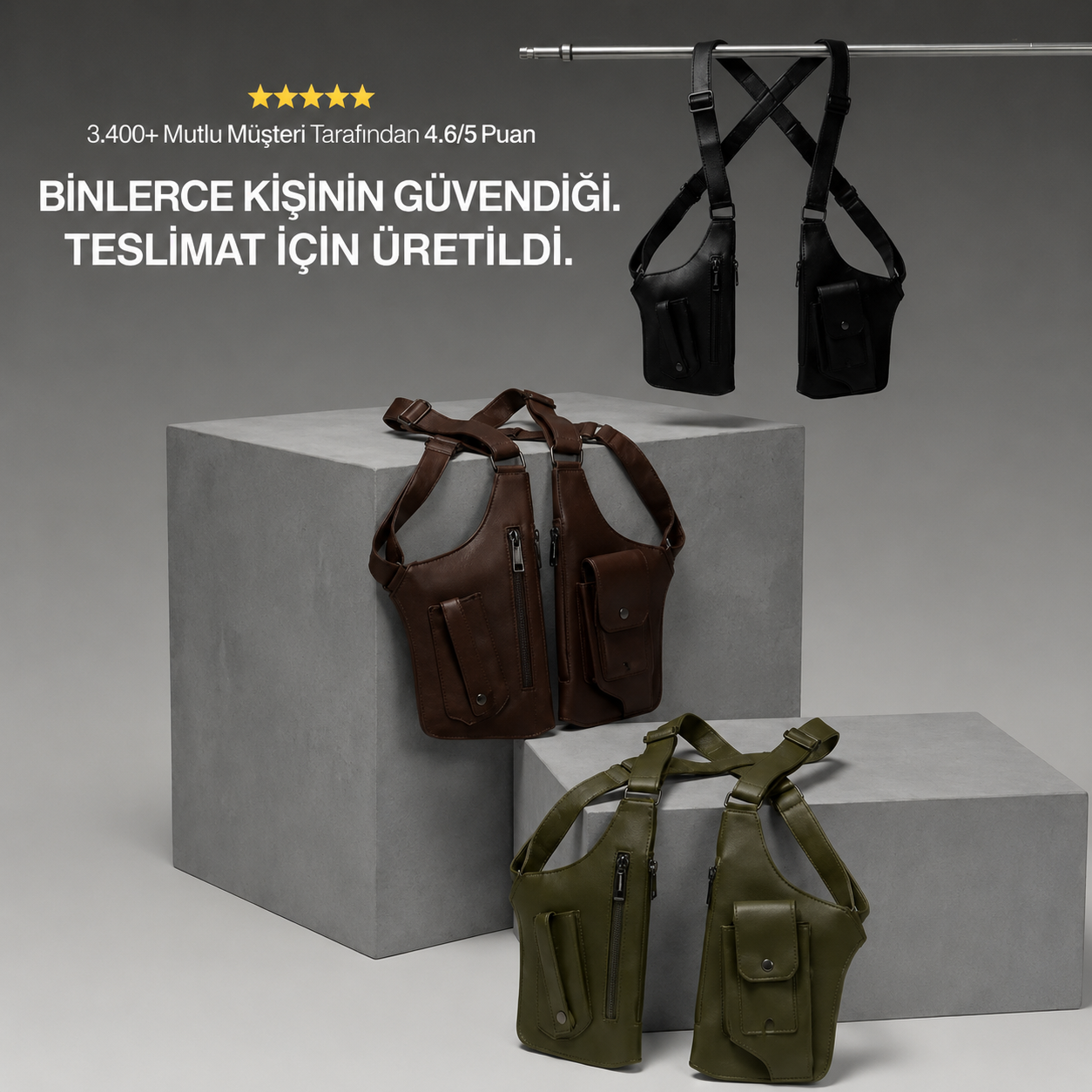 Premium Deri Omuz Çantası